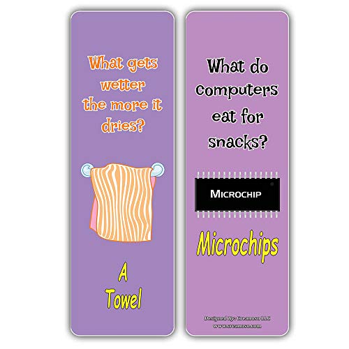 Creanoso Hilariously Silly and Funny Jokes Series 5 Bookmarks Cards (30-Pack) - Party Favors Teacher Classroom Reading Rewards and Incentive Gifts for Boys & Girls Ã¢â‚¬â€œ Party Supplies Ã¢â‚¬â€œ Art Decal