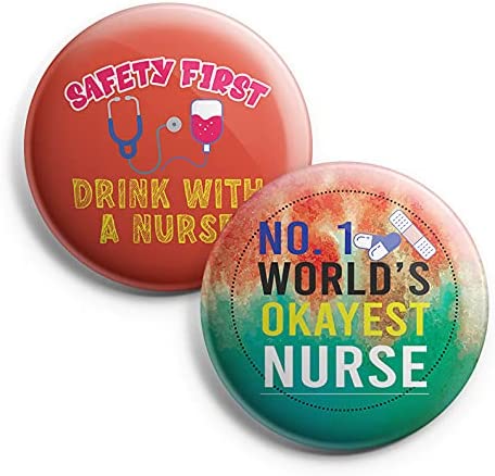 I am a Nurse Pinback Buttons (1-Set X 10 Buttons)