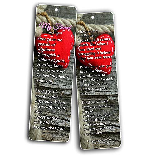 Famous Classical Short Poems Bookmarks Series 2 - Friendship (30-Pack)