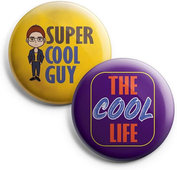 I'm Too Cool For You Pinback Buttons (1-Set X 10 Buttons)
