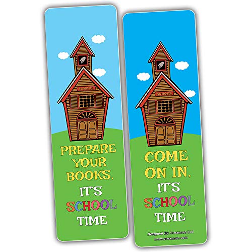 Creanoso Motivational Back to School Bookmarks (30-Pack) Ã¢â‚¬â€œ Encouraging Words Bookmarkers Bulk Set Ã¢â‚¬â€œ Premium Quality Book Clippers for Middle Schoolers