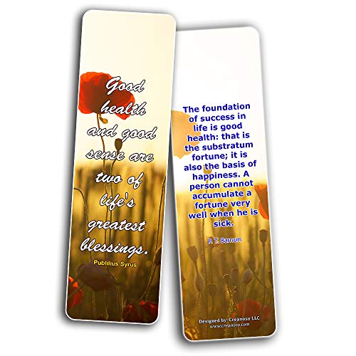 Creanoso Great Quotes to Ponder Upon Bookmarks (60-Pack) ÃƒÂ¢Ã¢â€šÂ¬Ã¢â‚¬Å“ Inspirational Quote Sayings Bookmarker Cards - Awesome Page Marker Set ÃƒÂ¢Ã¢â€šÂ¬Ã¢â‚¬Å“ Premium Gift for Men, Women, Adults