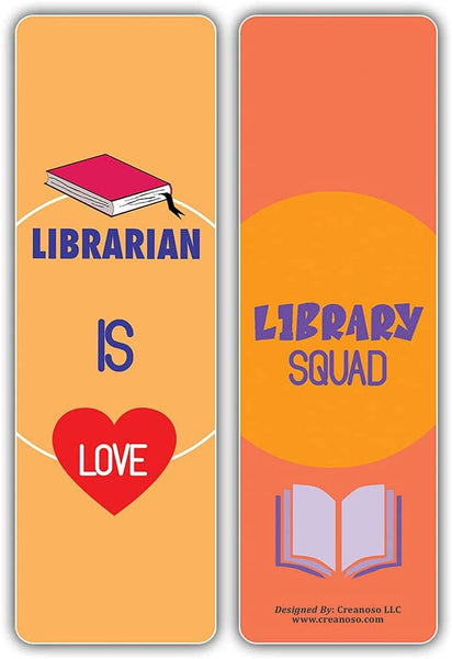 I am a Librarian Bookmarks (2-Sets X 6 Cards)
