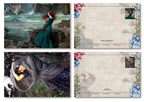 The Women of Waterhouse Postcards (60-Pack)-Assorted Card Stock Bulk Set â€“ Premium Quality Cards â€“ Stocking Stuffers Gift for Men, Women, Teens, Adults