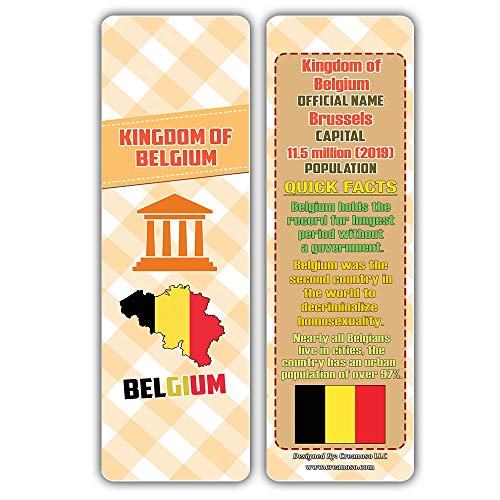Creanoso Educational Facts European Countries Learning Bookmarks Series 2 (30-Pack) Ã¢â‚¬â€œ Unique Reading Bookmarks Collection Set Ã¢â‚¬â€œ Stocking Stuffers for Boys, Girls Ã¢â‚¬â€œ Cool Classroom Incentives