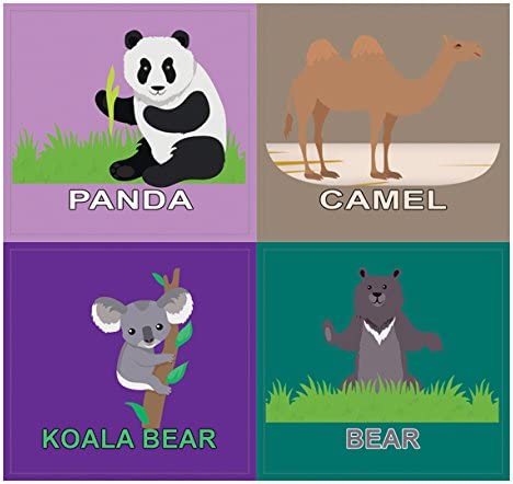 Creanoso Zoo Animal Rewards Gifts Stickers (10 Sheets) - Great Gift Ideas for Special Occasions