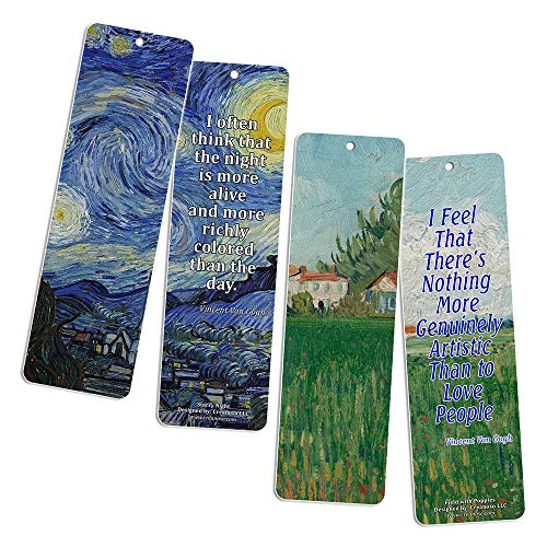 Creanoso Famous Classic Art Series 3 Bookmarks (30-Pack) - Classical Art Collection Pack - Great Stocking Stuffers Gift for Men, Women, Teens, Adults, Painters