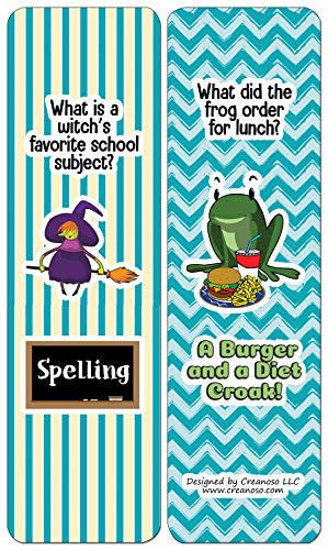 Creanoso Jokes for Kids Series Bookmarks Cards - Series 3 (30-Pack) - Classroom Reward Incentives for Students and Children - Stocking Stuffers Party Favors & Giveaways for Teens & Adults