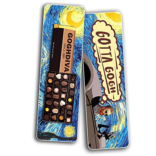 Meme Bookmarks Obsessed with Van Gogh Series 1 (30-Pack) Ã¢â‚¬â€œ Premium Gift Set Ã¢â‚¬â€œ Funny Van Gogh Famous Art Impressions Ã¢â‚¬â€œ Artist Gifts and Rewards Incentives Ã¢â‚¬â€œSilly Jokes Bookmarker Cards