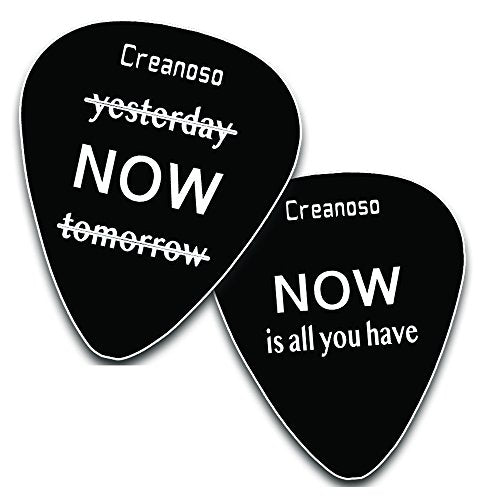Creanoso Guitar Picks (12-Pack) - Motivational Inspirational Saying Quotes â€“ Inspiringly Cool Gifts Love for Men Women Youth - Great Gift Ideas for Anniversary, Birthday, Chrismas Stuffers