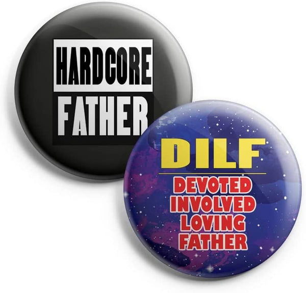 I Am A Great Father Pinback Buttons (1-Set X 10 Buttons)