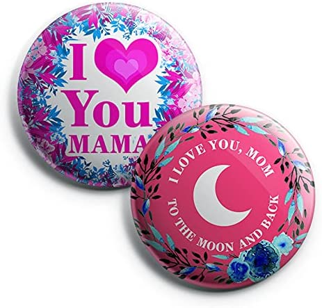 Happy Mothers Day Pinback Button Pins (1-Set X 10 Buttons)