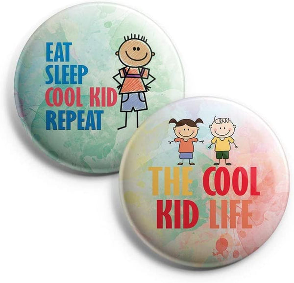 I Am A Cool Child Pinback Buttons (1-Set X 10 Buttons)