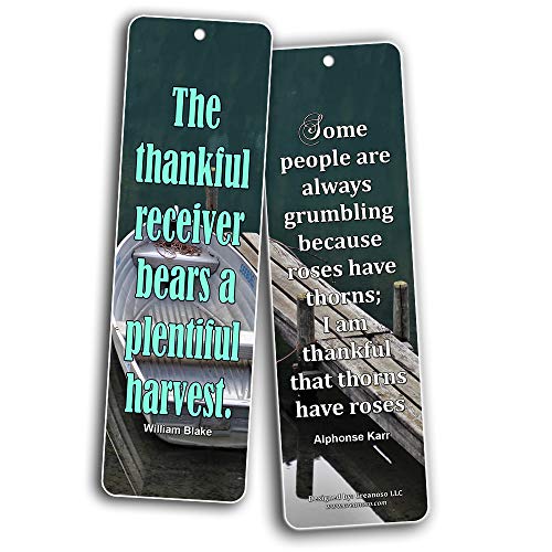 Creanoso Say Thanks To Friends Bookmarks (60-Pack) - Inspirational Quote Sayings Bookmarker Cards ÃƒÂ¢Ã¢â€šÂ¬Ã¢â‚¬Å“ Premium Gift for Men & Women, Adults, Teens ÃƒÂ¢Ã¢â€šÂ¬Ã¢â‚¬Å“ Employee Rewards Gifts ÃƒÂ¢Ã¢â€šÂ¬Ã¢â‚¬Å“ Bulk Pack Set