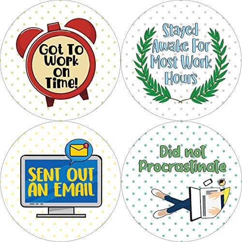 Creanoso Work Merit Rewards Stickers (10-Sheet) - Classroom Reward Incentives for Students and Children - Stocking Stuffers Party Favors & Giveaways for Teens & Adults