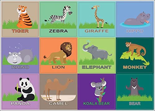 Creanoso Zoo Animal Rewards Gifts Stickers (10 Sheets) - Great Gift Ideas for Special Occasions