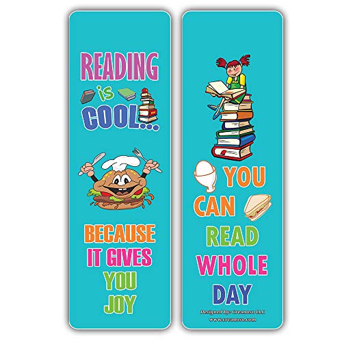 Creanoso Cool Reading Bookmarks Ã¢â‚¬â€œ Various Foods Theme (30-Pack) Ã¢â‚¬â€œ Stocking Stuffers Gift for Boys & Girls, Teens Ã¢â‚¬â€œ Book Reading Rewards Gifts Incentive Ã¢â‚¬â€œ Great Giveaways for Children Ã¢â‚¬â€œ Page Clippers