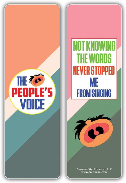 Creanoso I am a Singer Bookmarks (10-Sets X 6 Cards) â€“ Daily Inspirational Card Set â€“ Interesting Book Page Clippers â€“ Great Gifts for Adults and Teens