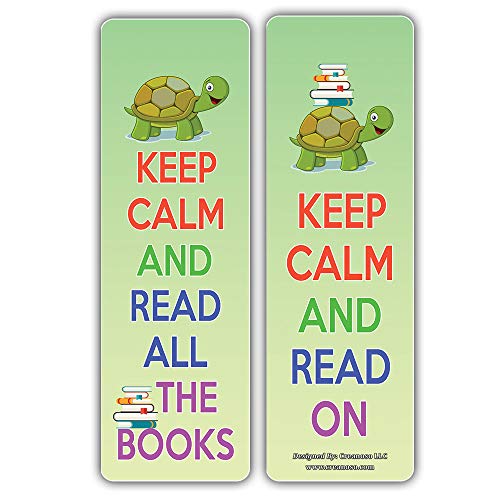 Creanoso Fun Readers Turtle Bookmarker Cards (30-Pack) Ã¢â‚¬â€œ Stocking Stuffers Gift for Kids, Teens, Boys, Girls Ã¢â‚¬â€œ Party Favors Supplies Ã¢â‚¬â€œ Motivational Reading Rewards Incentives Pack Ã¢â‚¬â€œ Book Page Clip