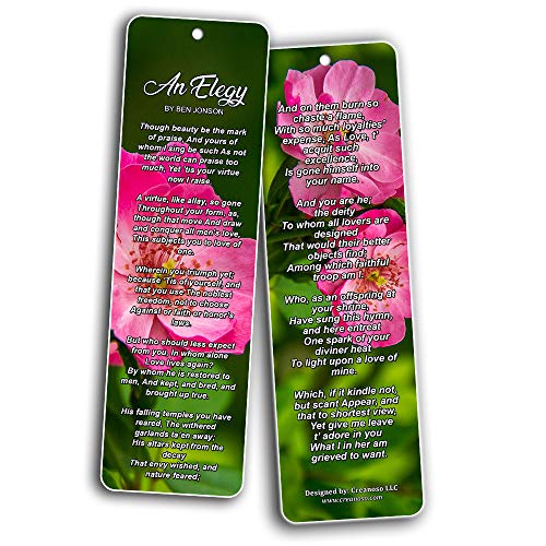 Famous Classical Short Poems Bookmarks Series 1 - Love (60-Pack)