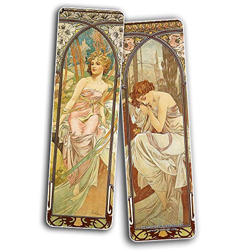 The Women of John William Waterhouse Pre-Raphaelite Art Bookmarks (30-Pack) -Book Reading Rewards Incentives - Cool Gift Token Giveaways for Men Women Bookworms Employees Professionals