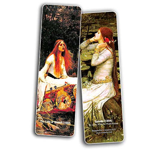 The Women of John William Waterhouse Pre-Raphaelite Art Bookmarks (12-Pack) - Great Gift Token Giveaways Collection Pack Set for Men, Women, Bookworms ÃƒÂ¢Ã¢â€šÂ¬Ã¢â‚¬Å“ Book Reading Rewards ÃƒÂ¢Ã¢â€šÂ¬Ã¢â‚¬Å“ Cool Employee Incentives