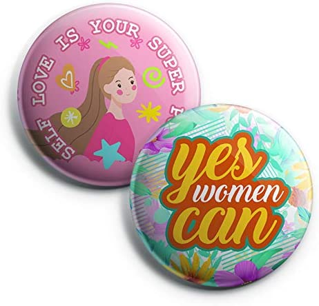 I Am A Strong Feminist Pinback Buttons (10 Pack)
