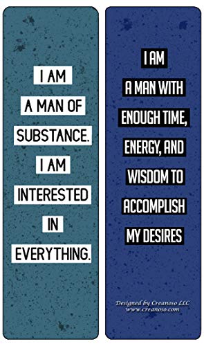 Creanoso Amazing Affirmations for Fathers Bookmarks (60-Pack) ÃƒÂ¢Ã¢â€šÂ¬Ã¢â‚¬Å“ Premium Gift Bookmarks Gift Ideas for Dads ÃƒÂ¢Ã¢â€šÂ¬Ã¢â‚¬Å“ Parental Book Reading Incentives ÃƒÂ¢Ã¢â€šÂ¬Ã¢â‚¬Å“ Positive Quote Sayings Words Bookmarkers