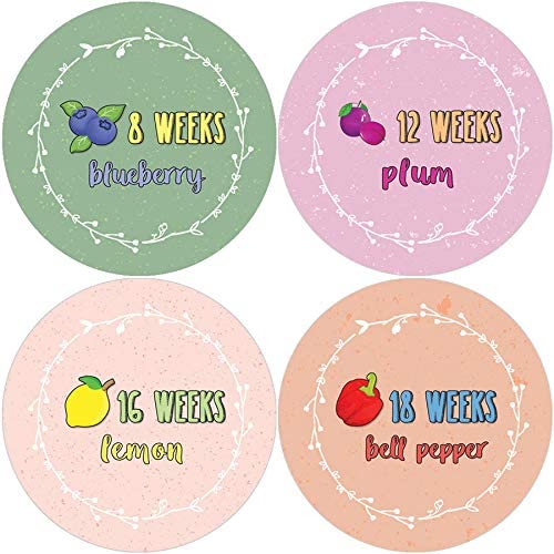 Creanoso Pregnancy Tracker Stickers (20-Set) Premium Quality Gift Ideas for Parents & Adults for All Occasions - Stocking Stuffers Party Favor & Giveaways
