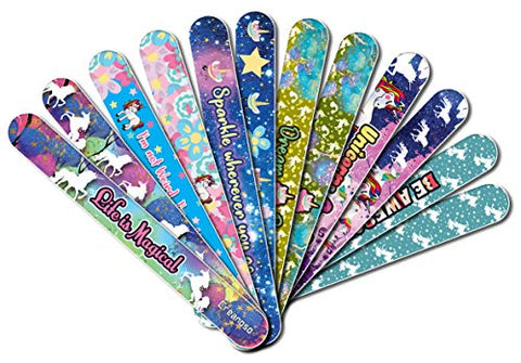 Creanoso Unicorn Emery Board (24-Pack) - Handy Nail Accessories - For Manicure Pedicure - Keep Your Fingernails and Toenails in Tip-top Shape - Great Stocking Stuffers ÃƒÆ’Ã‚Â¢ÃƒÂ¢Ã¢â‚¬Å¡Ã‚Â¬ÃƒÂ¢Ã¢â€šÂ¬Ã…â€œ Beauty Need Essentials