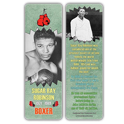 Creanoso Famous Historical Americans Athletes Facts Bookmarks (30-Pack) Ã¢â‚¬â€œ Learning Facts Rewards Cards Ã¢â‚¬â€œ Awesome Educational Gift Bookmarks for Students, Boys, Girls, Teens, Sports Enthusiasts