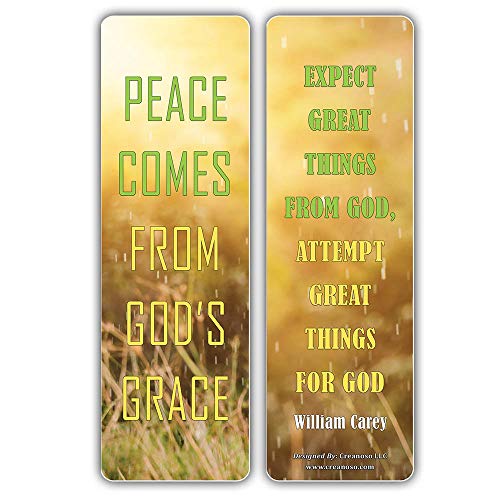 Creanoso Inspiring Christian Quote Sayings Bookmarker Cards (30-Pack) Ã¢â‚¬â€œ Stocking Stuffers Gift for Men, Women, Adult, Teens, Boys & Girls Ã¢â‚¬â€œ Book Club Supplies Ã¢â‚¬â€œ Unique Religious Gifts