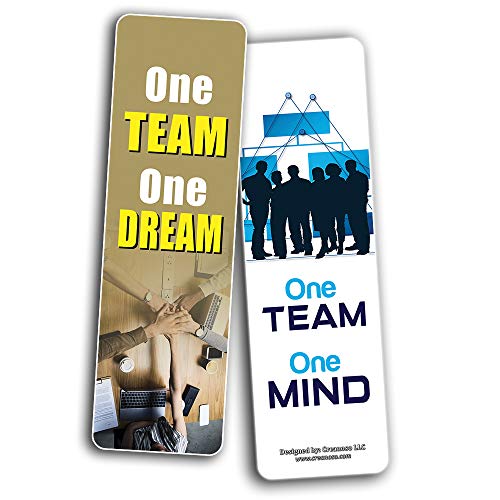 Creanoso Inspiring Teamwork Bookmarker Cards (30-Pack) Ã¢â‚¬â€œ Stocking Stuffers Gift for Men & Women, Adults Ã¢â‚¬â€œ Awesome Bookmark Collection Ã¢â‚¬â€œ Business Gifts Ã¢â‚¬â€œ Employee Rewards Incentives