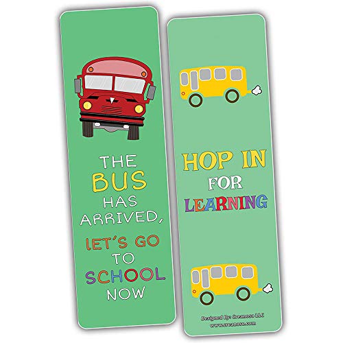 Creanoso Motivational Back to School Bookmarks (30-Pack) Ã¢â‚¬â€œ Encouraging Words Bookmarkers Bulk Set Ã¢â‚¬â€œ Premium Quality Book Clippers for Middle Schoolers