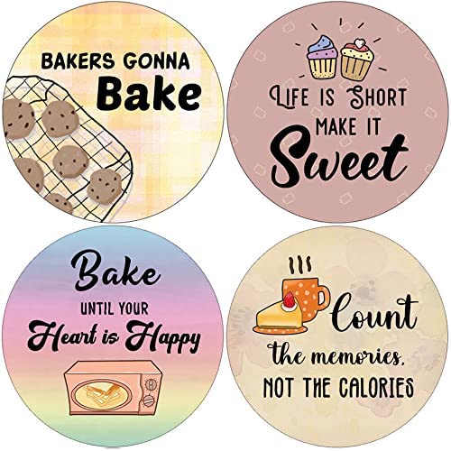 Creanoso Cute Baking Stickers (10-Sheet) â€“ Sticker Card for Kids â€“ Awesome Stocking Stuffers Gifts for Boys & Girls â€“ Classroom Home Rewards Enticements