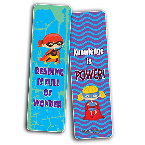 Creanoso Super Bookmarks for Kids Reading Star (30-Pack) Ã¢â‚¬â€œ Six Assorted Quality Reading Bookmarks for Kids Ã¢â‚¬â€œ Premium Gift Set Boys & Girls Ã¢â‚¬â€œ Stocking Stuffers Gifts for Children Ã¢â‚¬â€œ Reading Book Clip