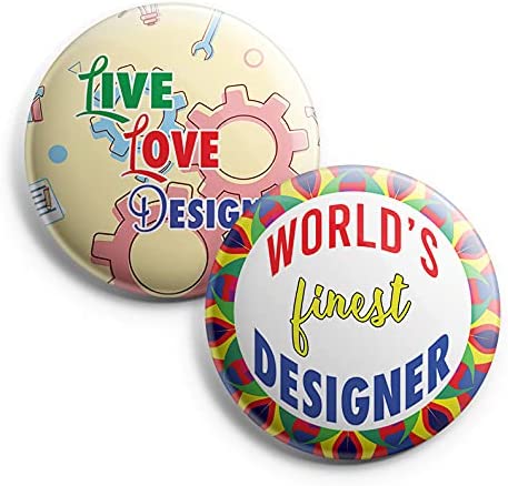 I am a Designer Pinback Buttons (1-Set X 10 Buttons)