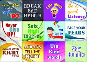 Good Character Stickers Series 2 - Inspiring Sayings Quotes Wall Art Decal Pack