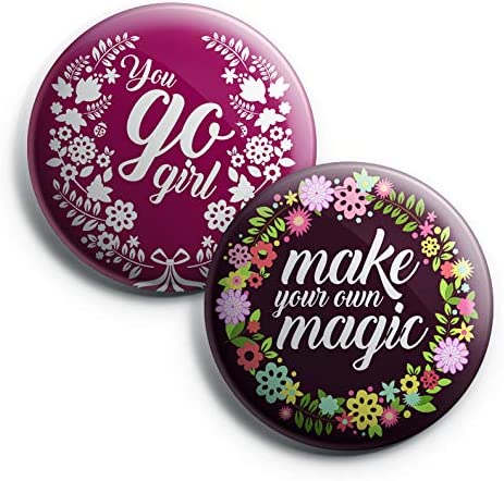 I Am A Strong Feminist Pinback Buttons (10 Pack)