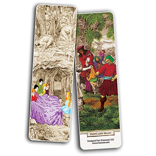 Creanoso Fairy Tales Peter and Wendy Bookmarks (60-Pack) ÃƒÂ¢Ã¢â€šÂ¬Ã¢â‚¬Å“ Inspirational Art Impressions Bookmarker Cards ÃƒÂ¢Ã¢â€šÂ¬Ã¢â‚¬Å“ Premium Gift Collection for Men & Women, Teens ÃƒÂ¢Ã¢â€šÂ¬Ã¢â‚¬Å“ Page Clipper