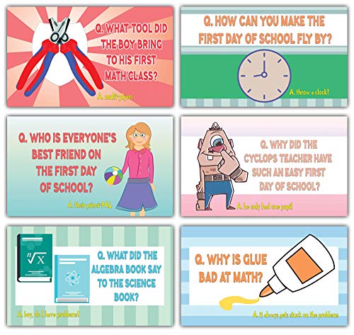 Creanoso Funny and Hilarious Back to School Lunchbox Note Cards (120-Pack) â€“ Funny Jokes Flashcards for Kids â€“ Teachers Gifts - Great Stocking Stuffers Gift for Children, Boys & Girls