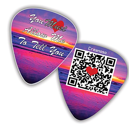 Love Guitar Picks (12-Pack) - I Love You Valentines Loving You Sweet Heart Unique Cool Romantic Cool Collectible - Music & Guitar Accessories for Boys Son Men Him