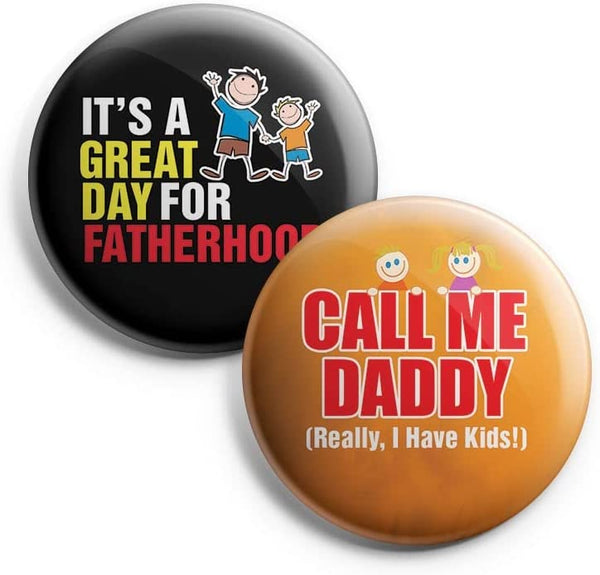 I Am A Great Father Pinback Buttons (1-Set X 10 Buttons)