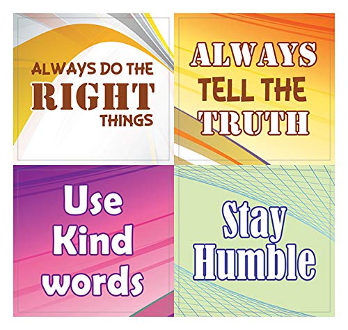Good Character Stickers Series 2 - Inspiring Sayings Quotes Wall Art Decal Pack