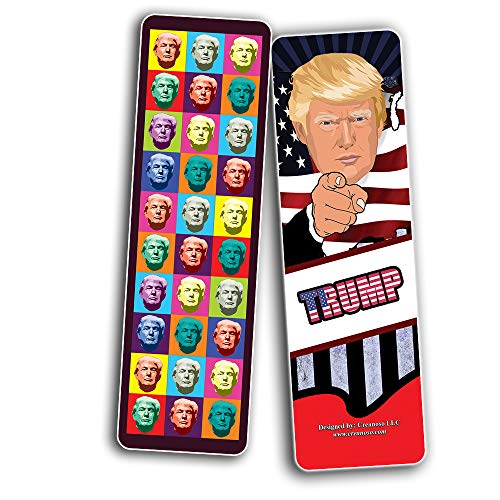 Creanoso Trump President Collectors Bookmarks (60-Pack) ÃƒÆ’Ã‚Â¢ÃƒÂ¢Ã¢â‚¬Å¡Ã‚Â¬ÃƒÂ¢Ã¢â€šÂ¬Ã…â€œ Unique Stocking Stuffers Gifts for Men, Women, Teens, Kids ÃƒÆ’Ã‚Â¢ÃƒÂ¢Ã¢â‚¬Å¡Ã‚Â¬ÃƒÂ¢Ã¢â€šÂ¬Ã…â€œ Amazing True American Patriotic Book Marker Cards Collection