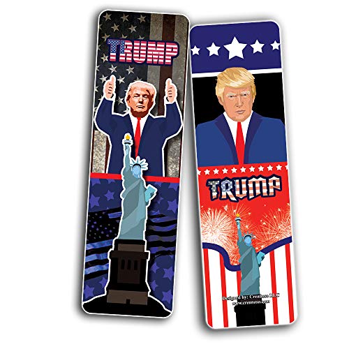 Creanoso Trump President Collectors Bookmarks (60-Pack) ÃƒÆ’Ã‚Â¢ÃƒÂ¢Ã¢â‚¬Å¡Ã‚Â¬ÃƒÂ¢Ã¢â€šÂ¬Ã…â€œ Unique Stocking Stuffers Gifts for Men, Women, Teens, Kids ÃƒÆ’Ã‚Â¢ÃƒÂ¢Ã¢â‚¬Å¡Ã‚Â¬ÃƒÂ¢Ã¢â€šÂ¬Ã…â€œ Amazing True American Patriotic Book Marker Cards Collection