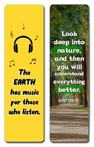 Creanoso Inspirational Travel & Nature Quotes Bookmarks (60-Pack) ÃƒÂ¢Ã¢â€šÂ¬Ã¢â‚¬Å“ Awesome Bookmarks for Travelers, Tourists Adult Men & Women, Teens ÃƒÂ¢Ã¢â€šÂ¬Ã¢â‚¬Å“ Travel Giveaways ÃƒÂ¢Ã¢â€šÂ¬Ã¢â‚¬Å“ Corporate Rewards Incentives