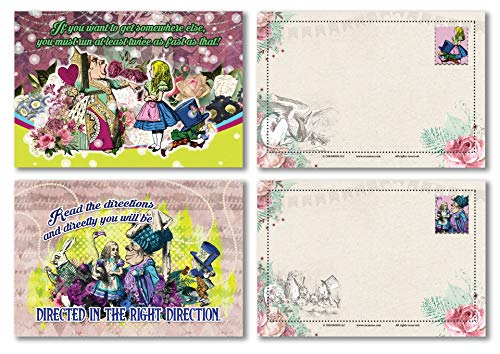 Alice in Wonderland Postcards Series 3 (60-Pack)Assorted Card Stock Bulk Set â€“ Premium Quality Greeting Cards â€“ Stocking Stuffers Gift for Kiids