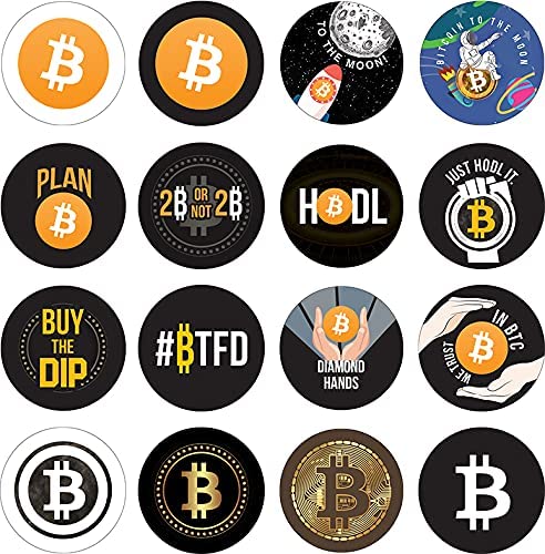 Bitcoin Stickers Collection Set (5 Sets X 16 Designs)