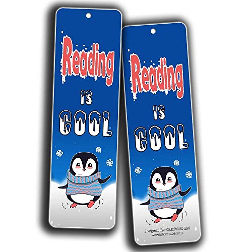 Creanoso Kids Reading Bookmarks Cards (12-Pack) - Excellent Reading Rewards and Incentive for Young Readers Kids Boys and Girls - Stocking Stuffers